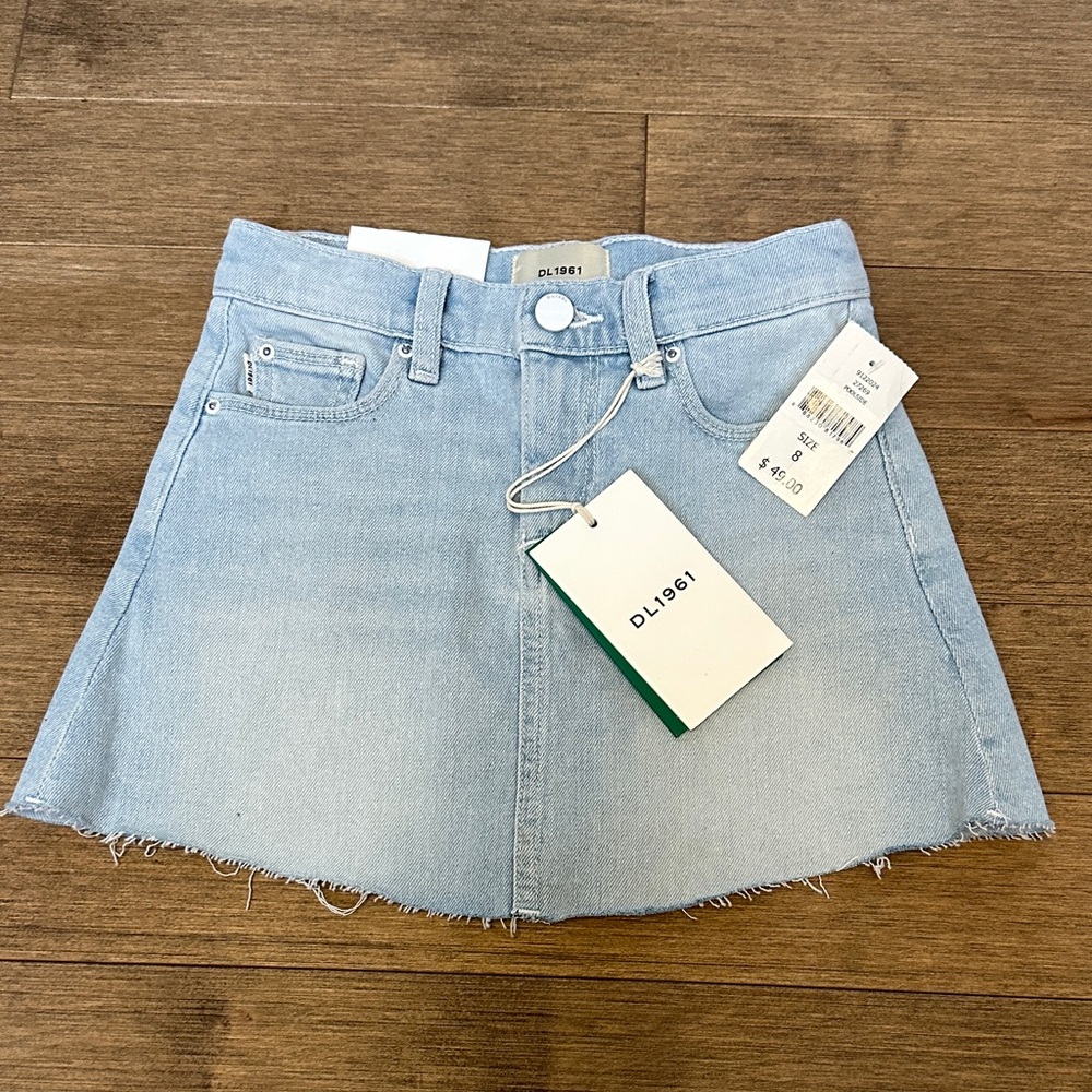 DL1961 Light Blue Denim Skirt
